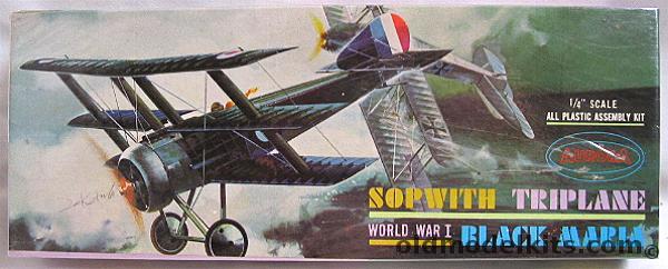 Aurora 1/48 Sopwith Triplane Black Maria, 100-100 plastic model kit